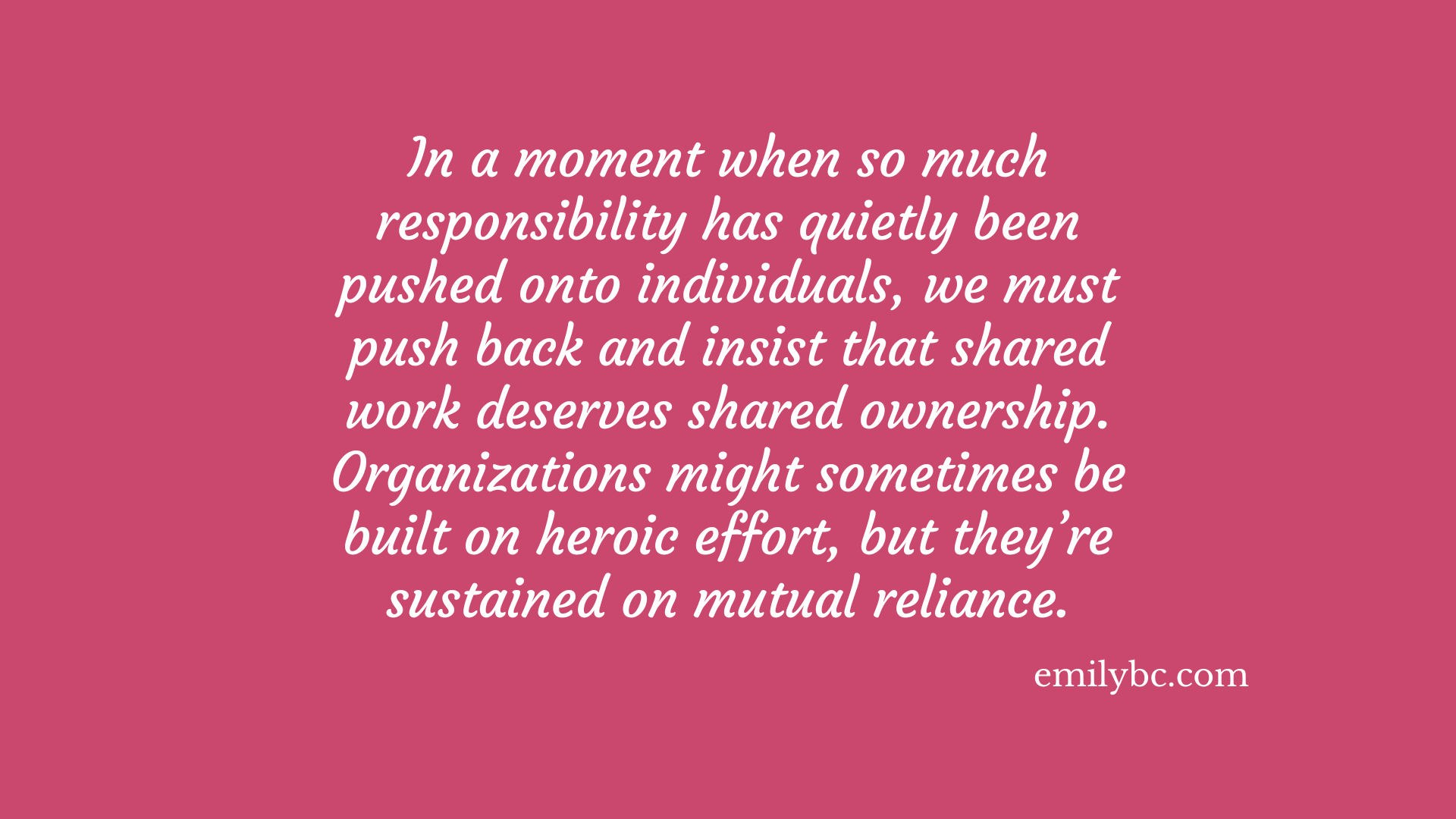 Trust, Curiosity, and the Work Ahead