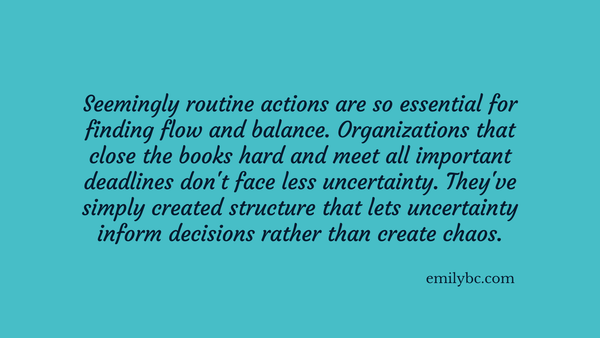 Mastering "Temporal Rhythm" to Face Uncertainty